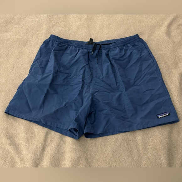 Patagonia Shorts Mens Classic Patagonia Blue Nylon Baggies Swim